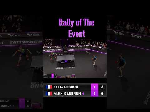 Felix and Alexis Lebrun Battle | The Rally Of WWT Montpellier | Men&#039;s Singles Quarter Finals